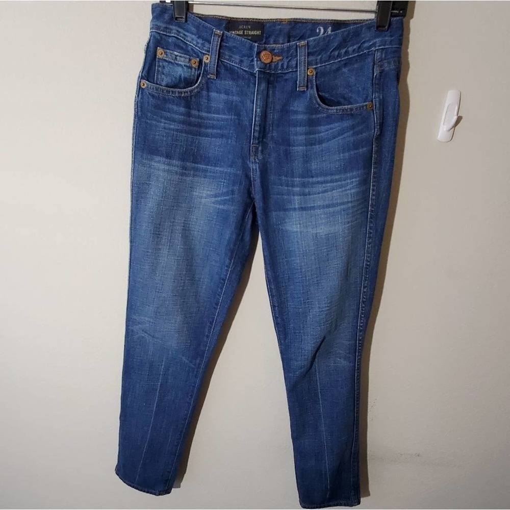J. CREW VINTAGE high rise straight jeans size 24